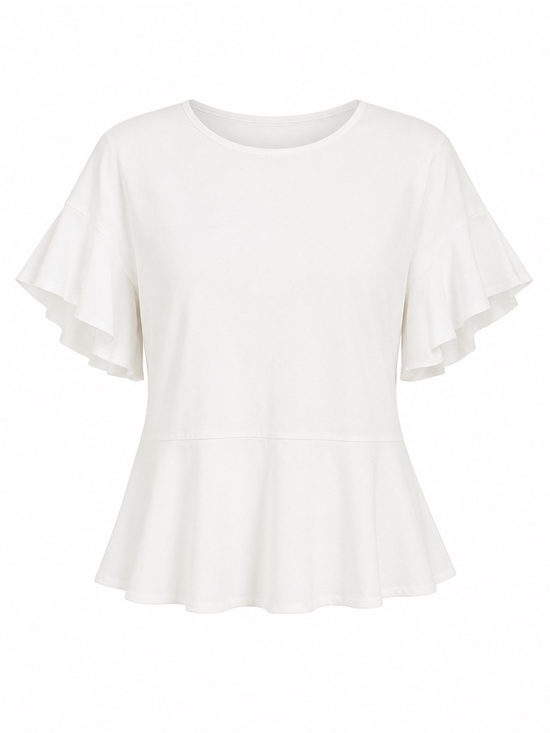 Banana Republic Tops - Banana Republic White Peplum Blouse